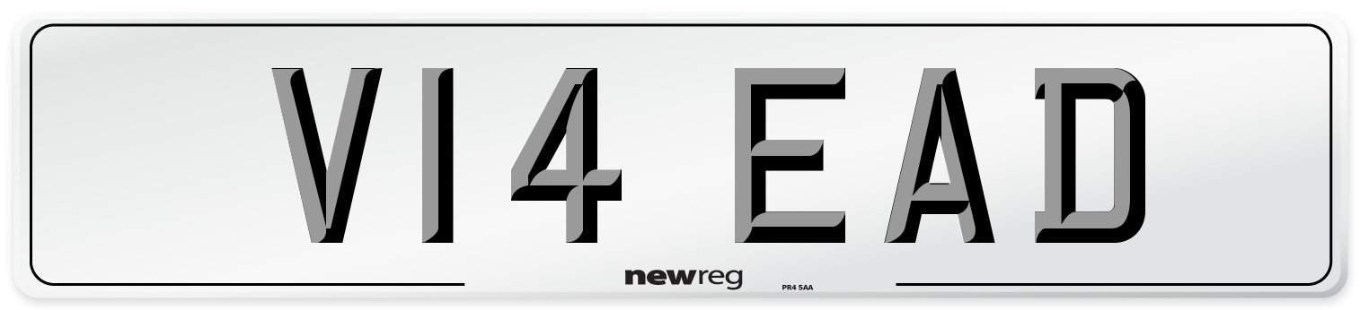 V14 EAD Number Plate from New Reg